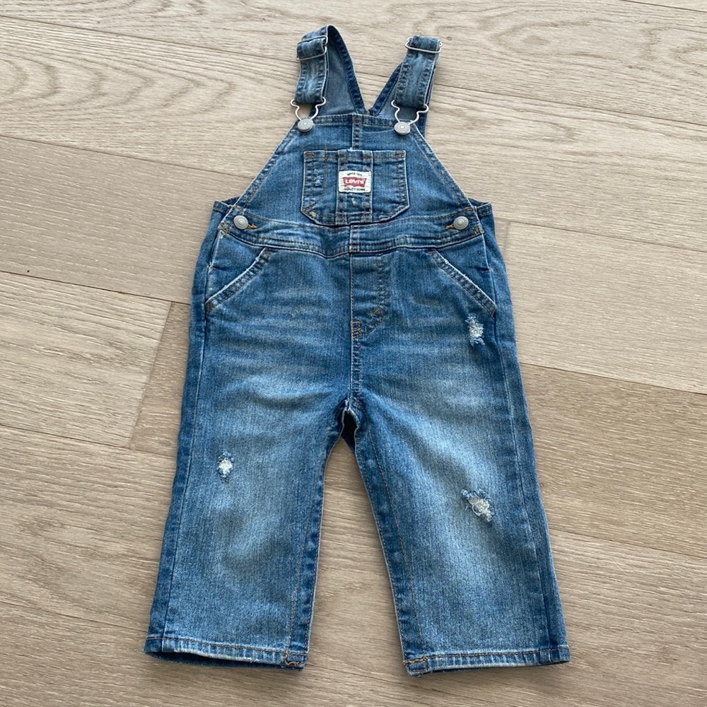 Levis overalls denim, size 18 months